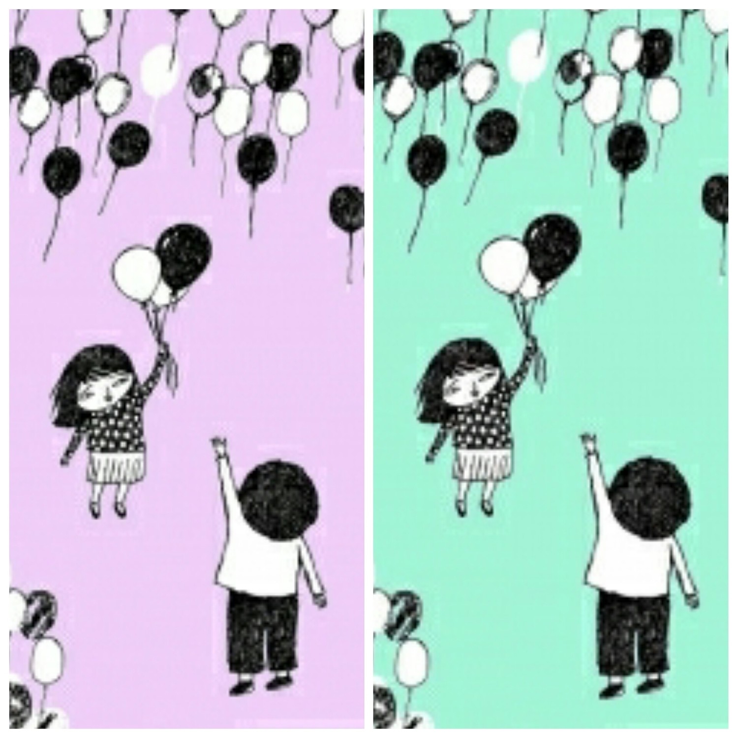 ORGANIC JERSEY, SMAL BALLONS 2 COLOURS