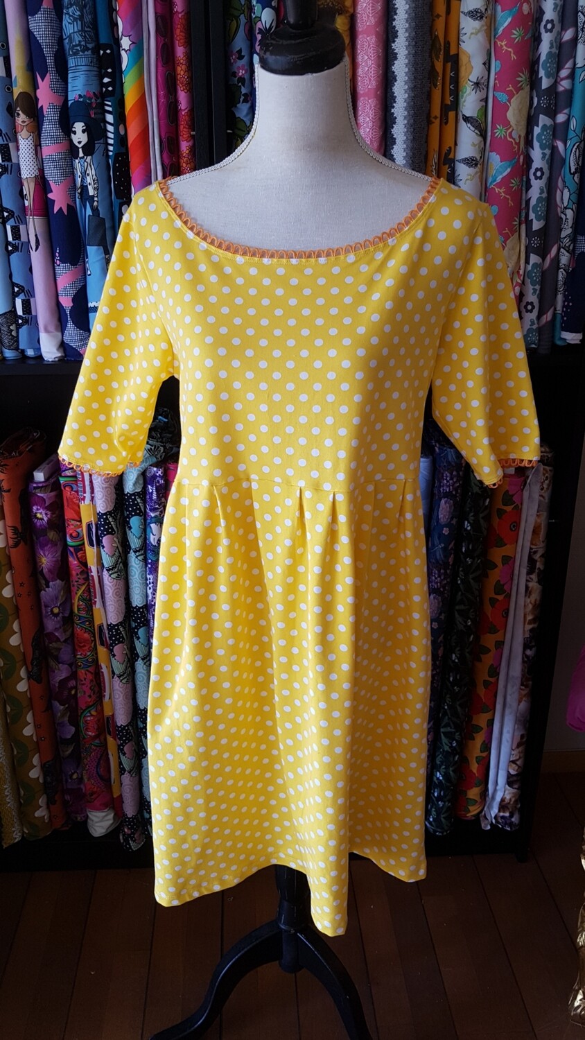 Dress - Yellow Dots