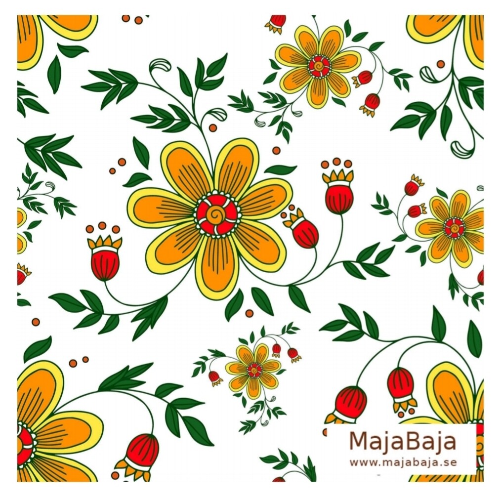 MajaBaja Floral Orange