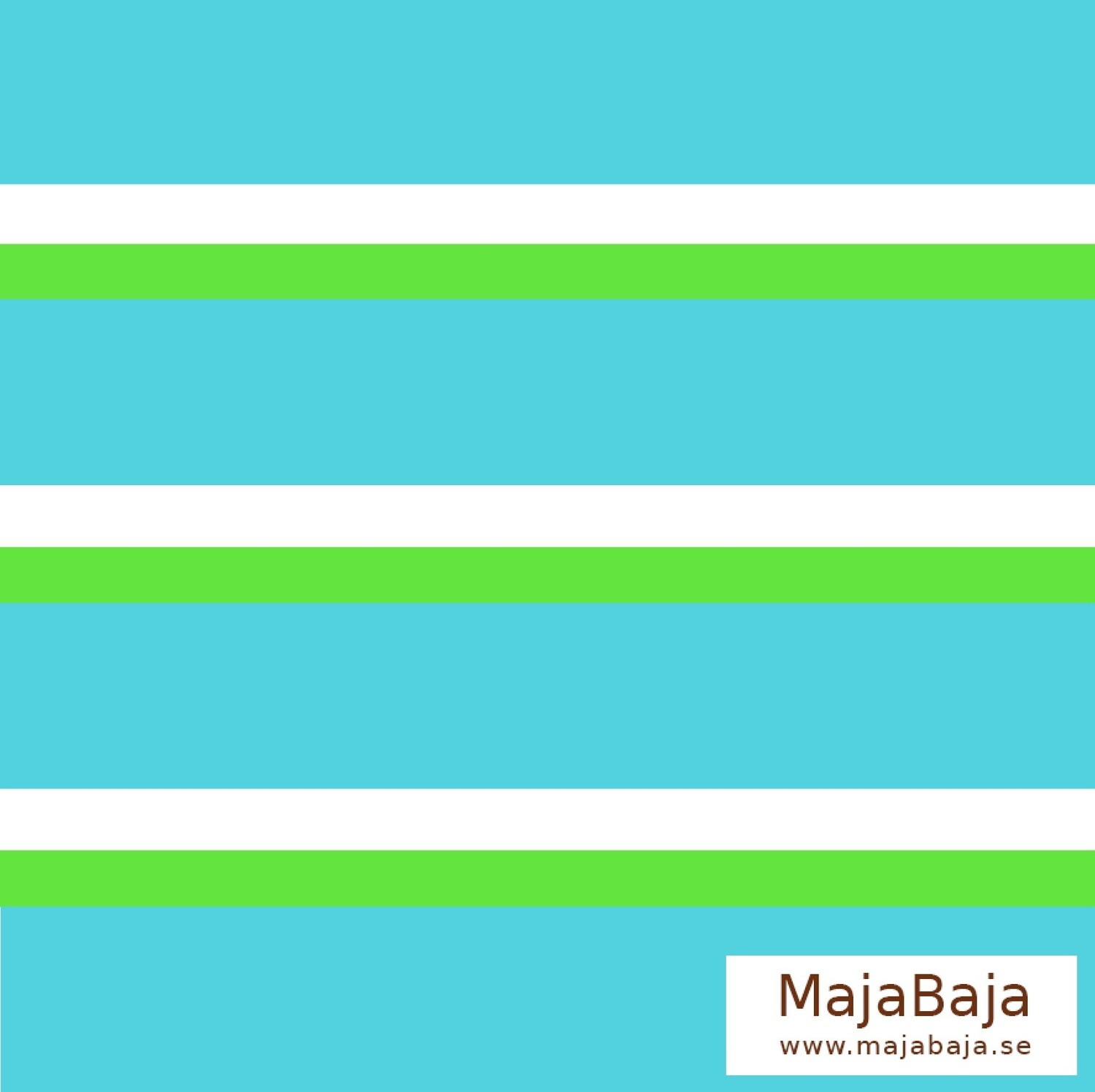 MajaBaja Floral Turqoise Stripes