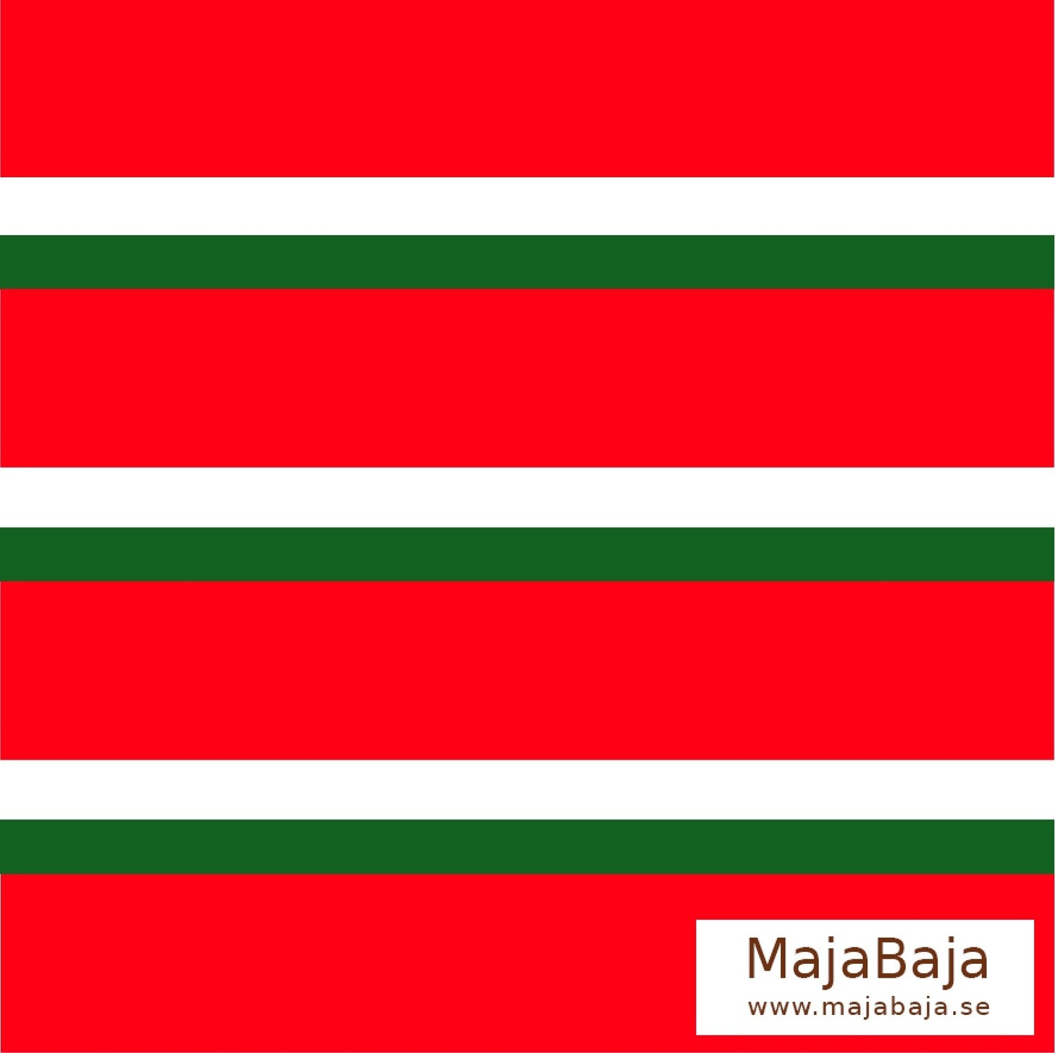 MajaBaja Floral Orange Stripes