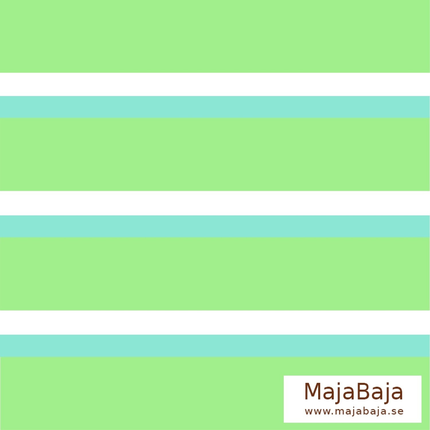 MajaBaja Floral Green Stripes