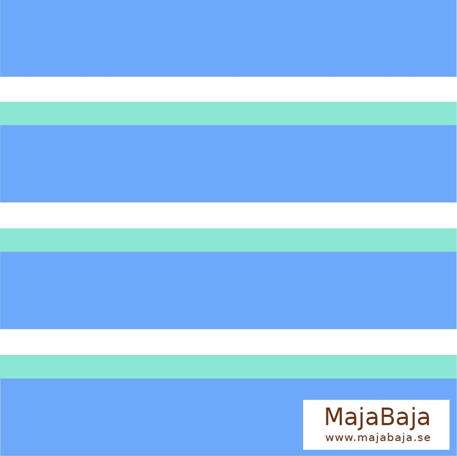 MajaBaja Floral Blue Stripes