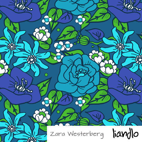 ORGANIC JERSERY, ASTRID BLUE