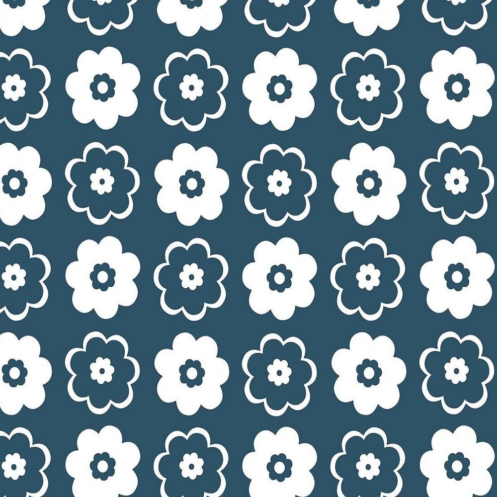 RETRO FLOWER PETROL
