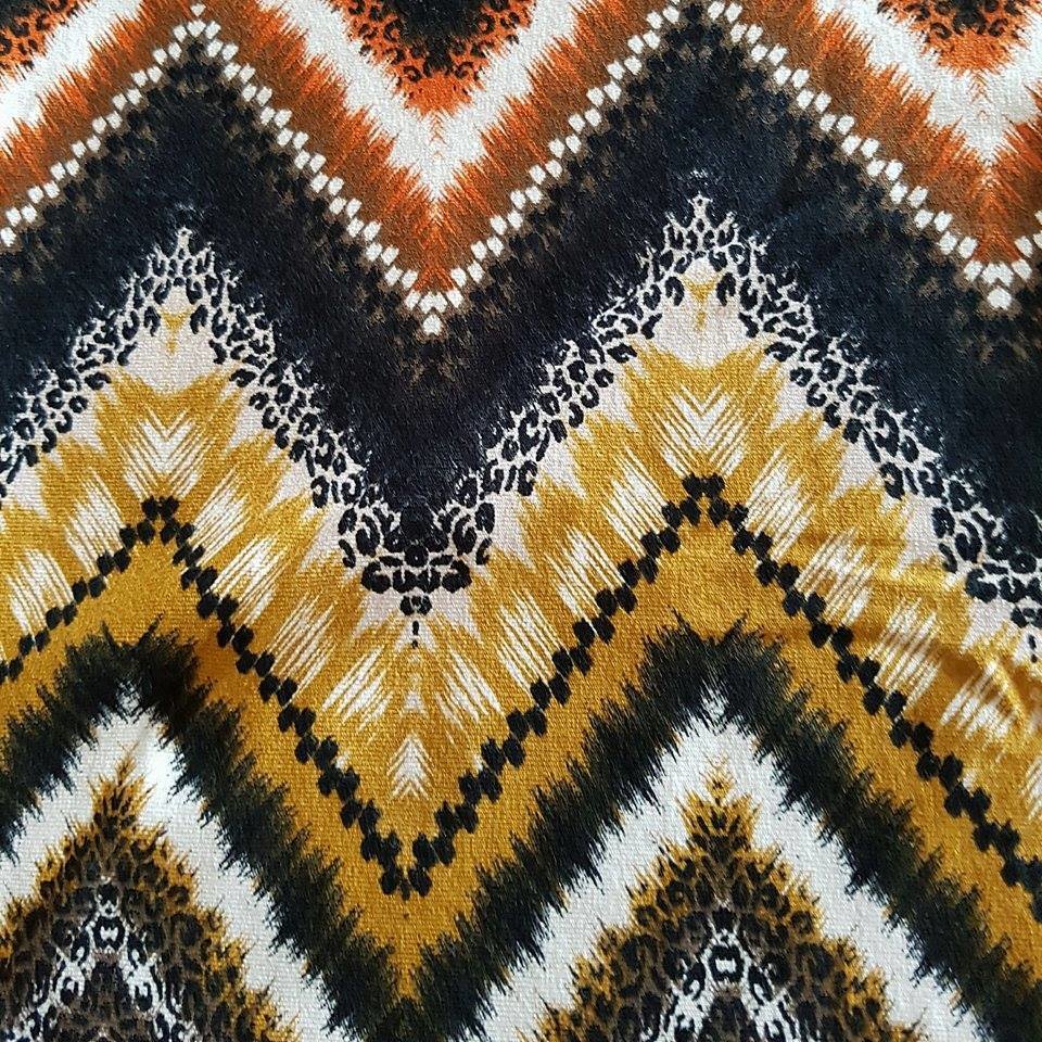 VISCOSE BROWN ZICKZACK