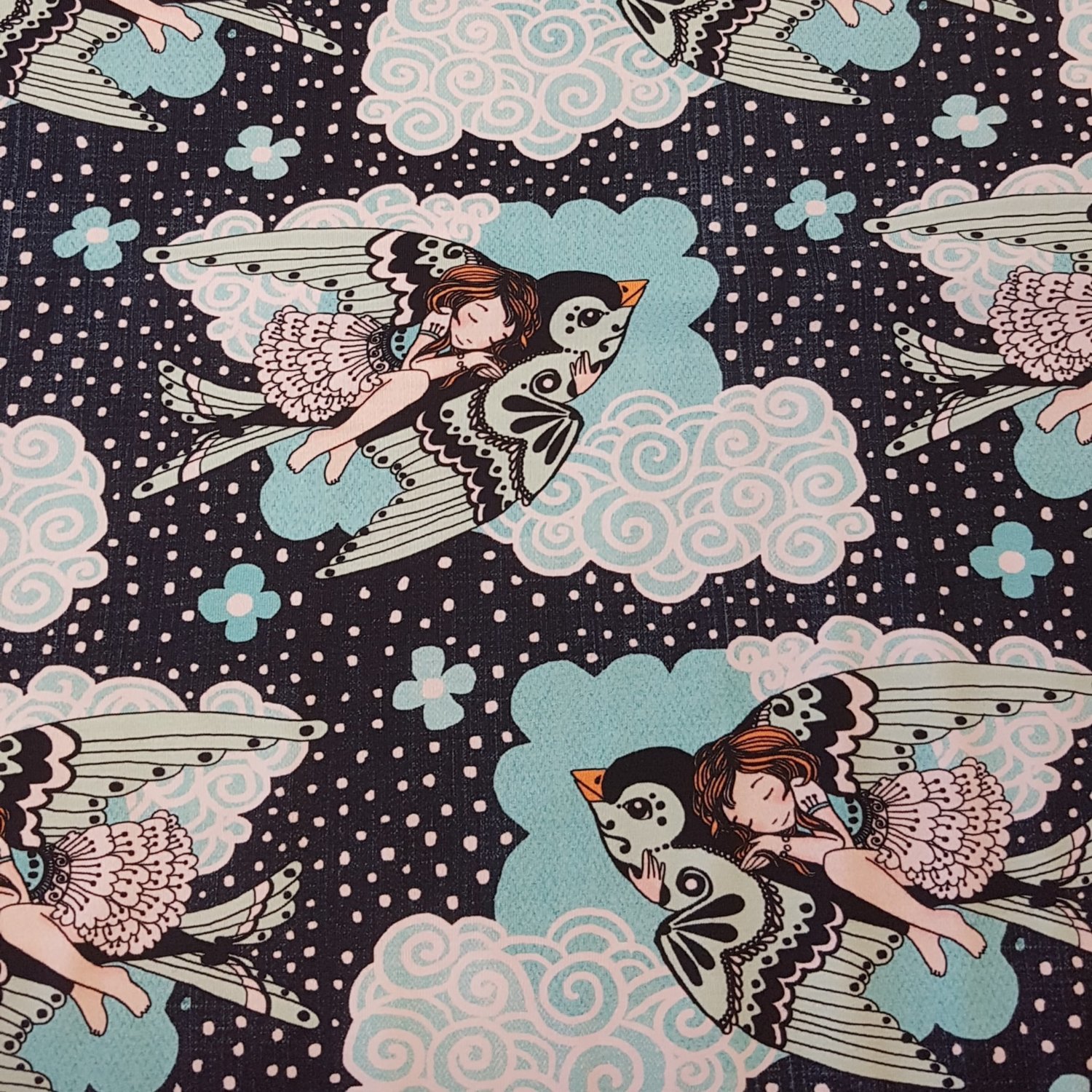 Bird and Fairy - jeans/turquoise
