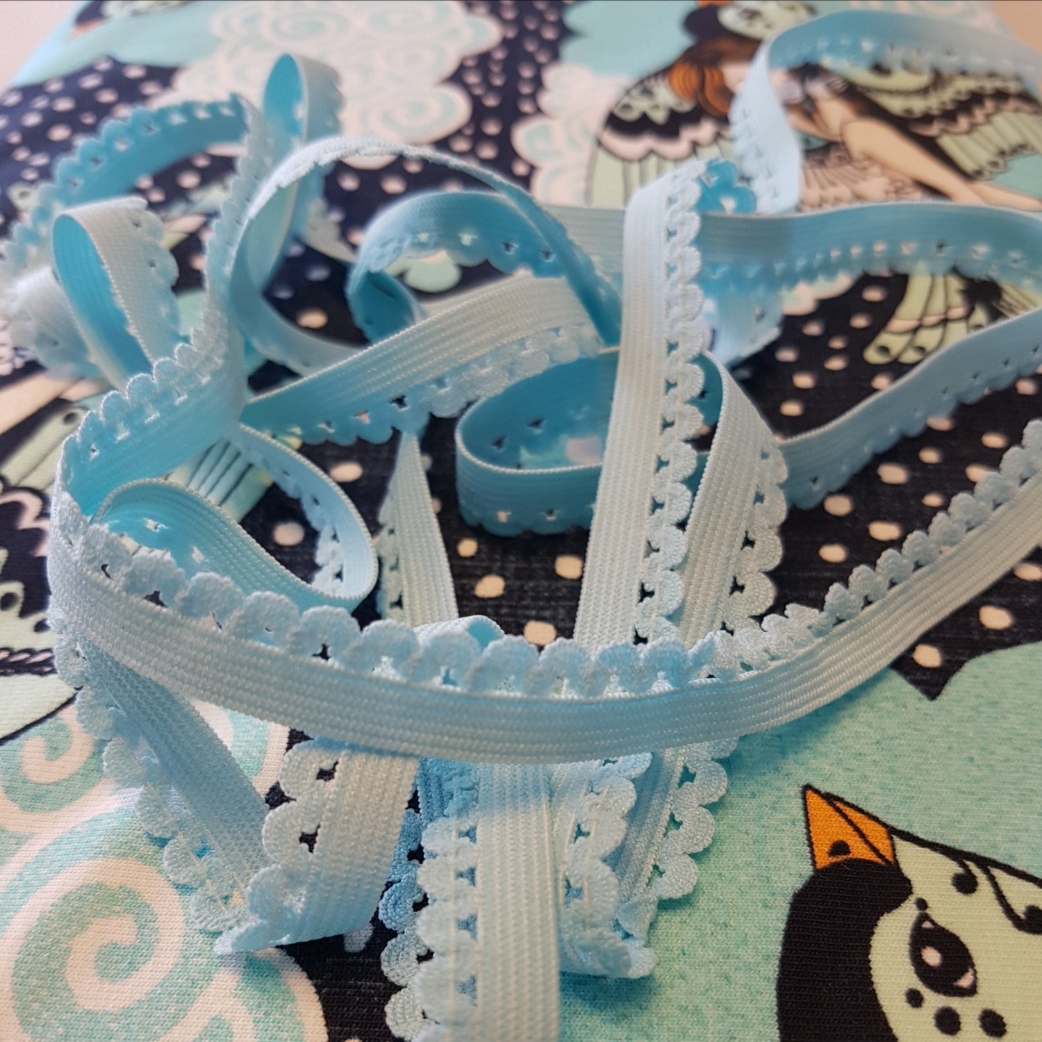 Elastic Lace - turquoise