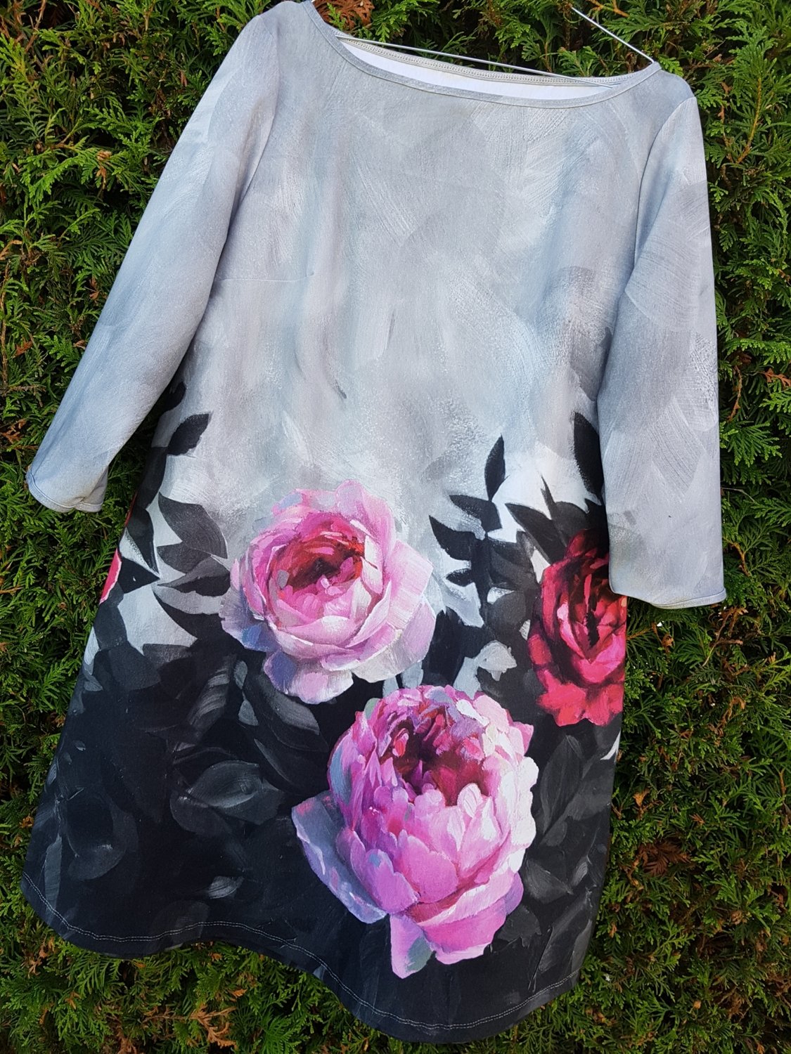 Dress - Big Flower Pink