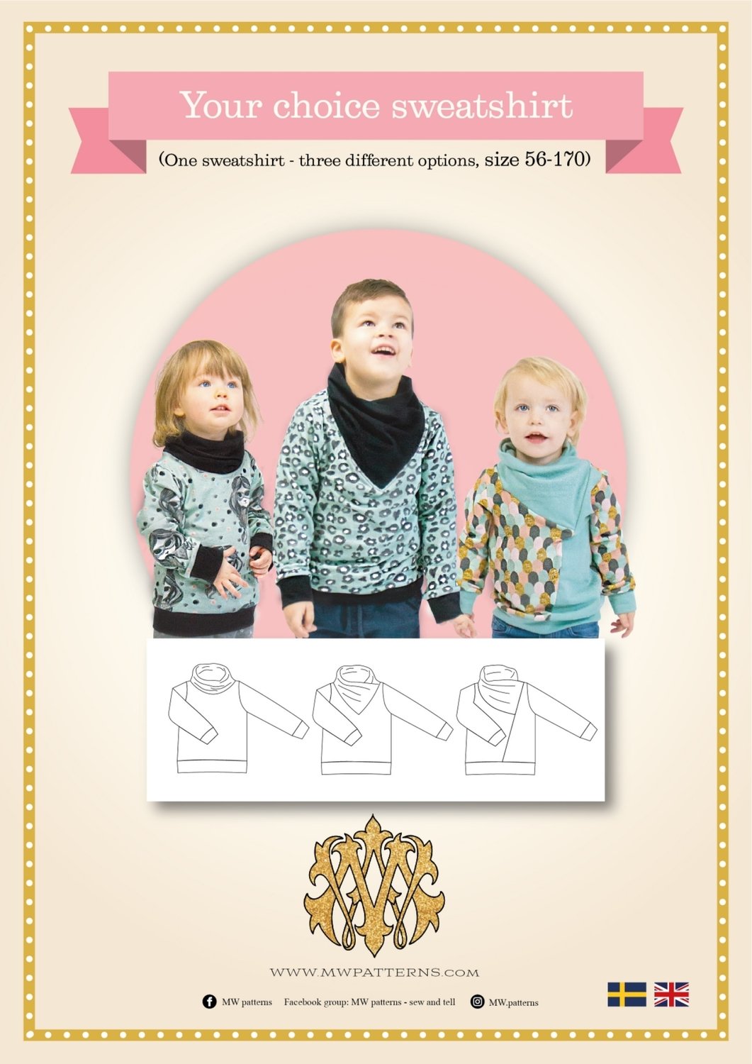 PATTERN - YOUR CHOISE KIDS (Size 56-170)