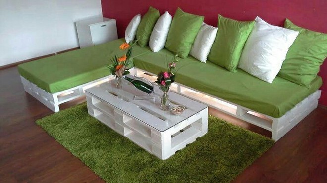 NUOVI Pallets bancali bianchi shabby 120X80 EPAL arredamento divani