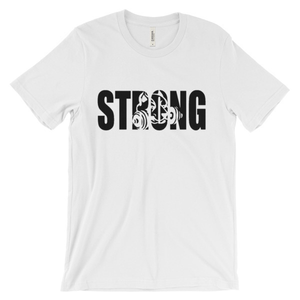 Unisex short sleeve t-shirt, Color: White, Size: S
