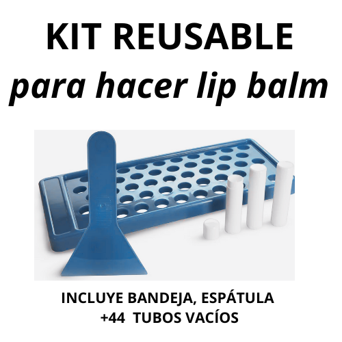 KIT BANDEJA para hacer lip balm -incluye 44 tubos