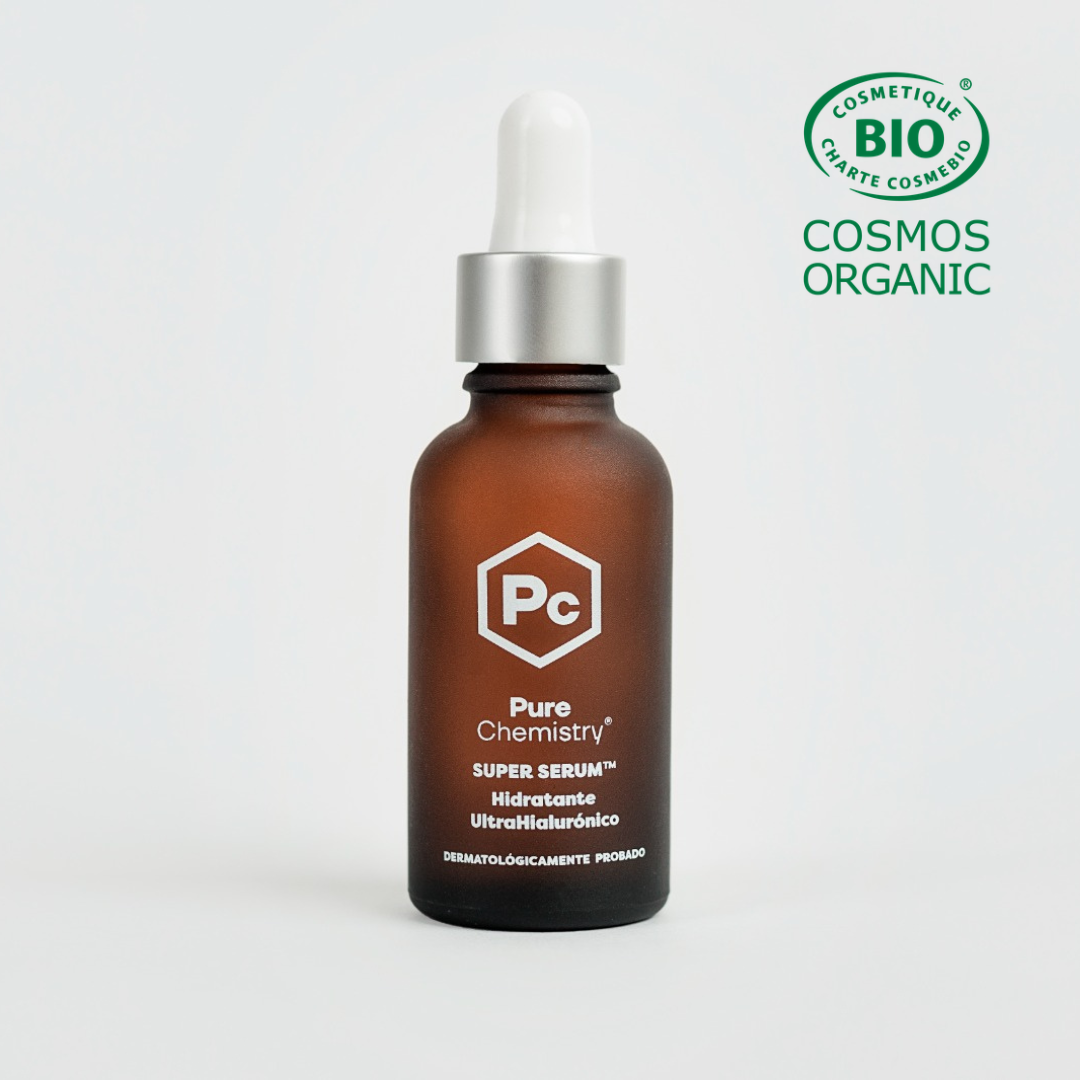 SUPER SERUM ™ Hidratante UltraHialurónico -COSMOS ORGANIC ✅ -DERMATOLOGICAMENTE PROBADO