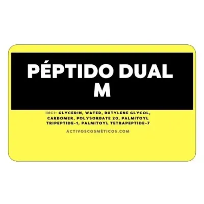 PÉPTIDO DUAL M : Palmitoyl Tetrapeptide-1 y Palmitoyl Tetrapeptide-7 en Solucion