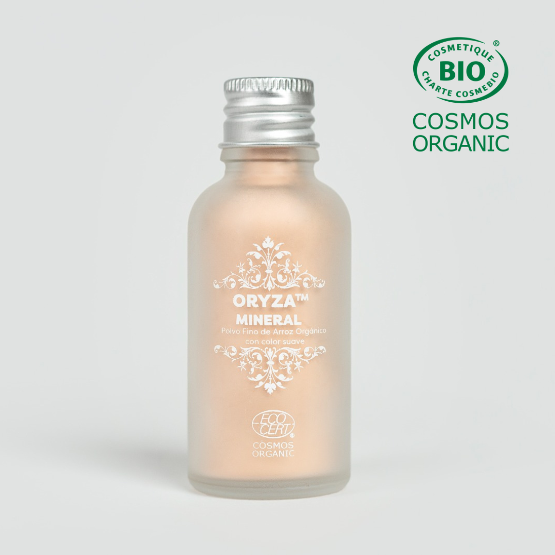 Polvo Fino de Arroz -Oryza™ TONO MINERAL -Polvo Facial- COSMOS ORGANIC ✅