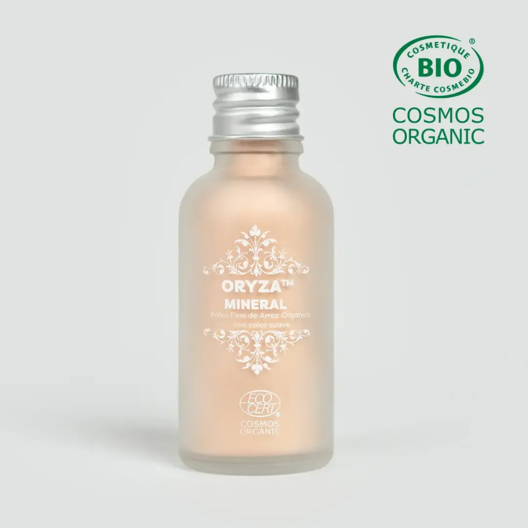 Polvo Fino de Arroz -Oryza™ TONO MINERAL -Polvo Facial- COSMOS ORGANIC ✅
