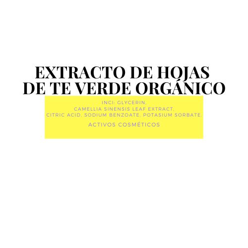 EXTRACTO de Hojas de Té Verde ORGÁNICO x 250 g