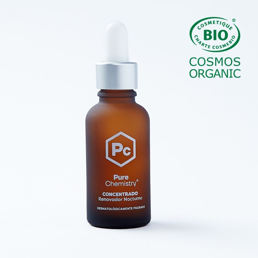 Concentrado Renovador Nocturno con BAKUCHIOL- COSMOS ORGANIC  ✅- DERMATOLOGICAMENTE PROBADO
