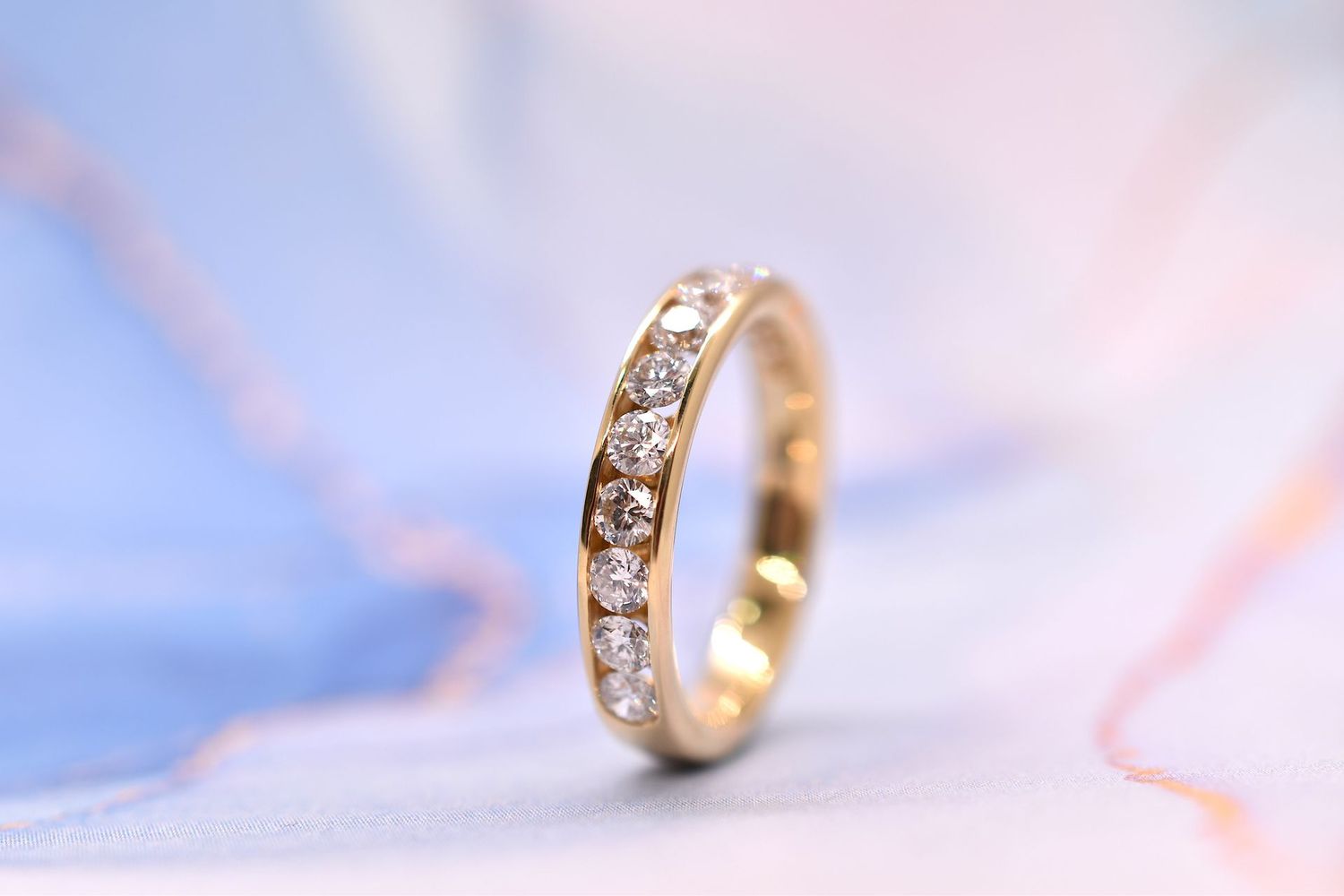 18ct Yellow Gold 1.00ct Channel Set Diamond Eternity Ring