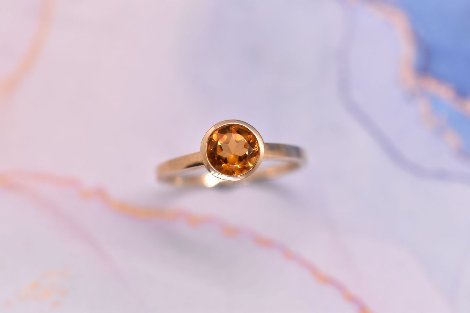9ct Yellow Gold Citrine Set Ring