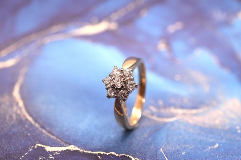 18ct Gold Diamond Cluster Ring