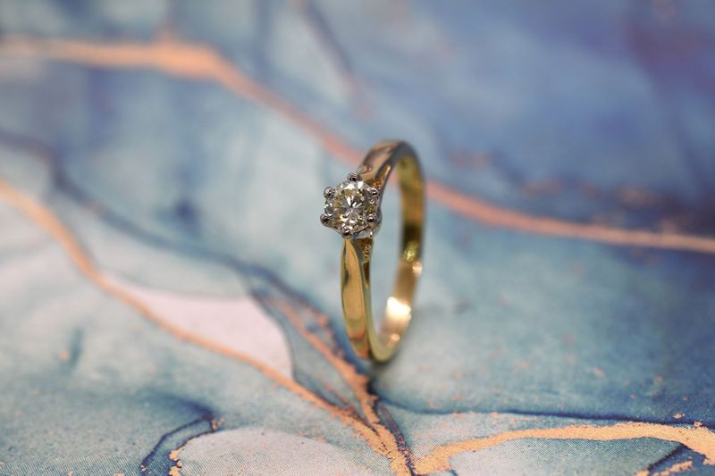18ct Gold 0.20ct Diamond Solitaire Ring