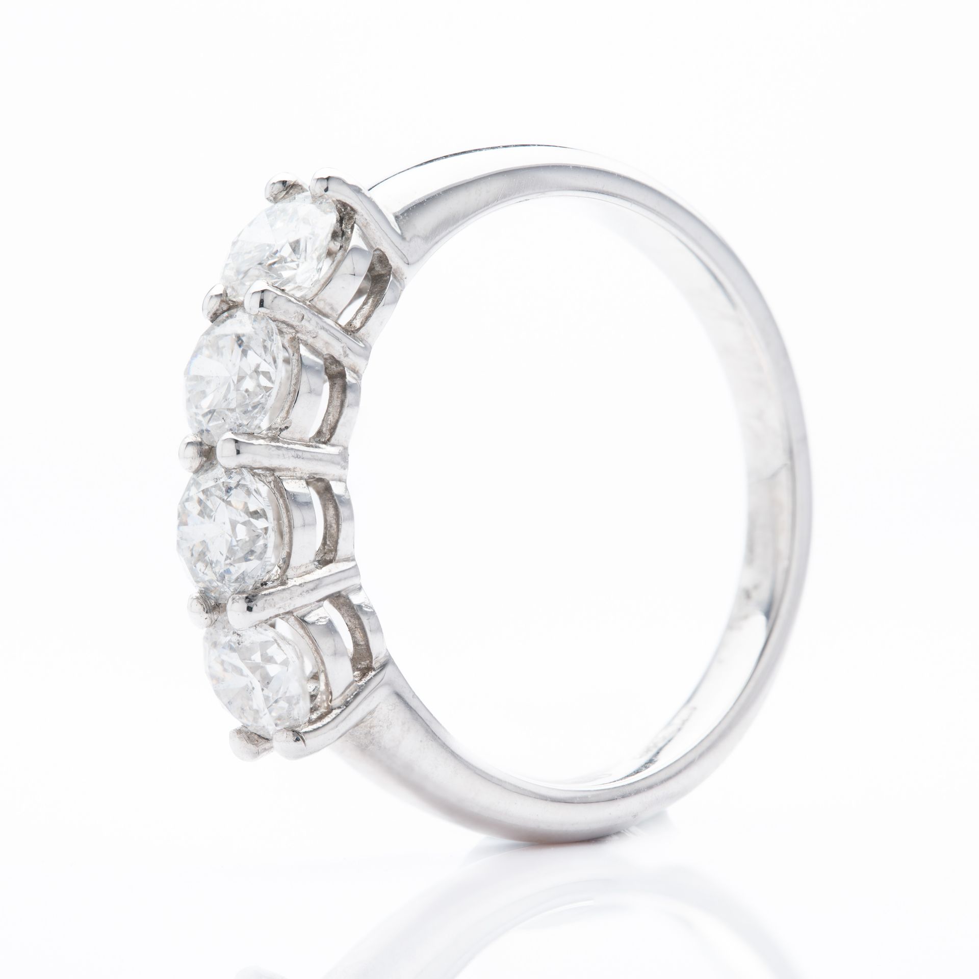 Platinum & Brilliant Cut Diamond Four Stone Ring