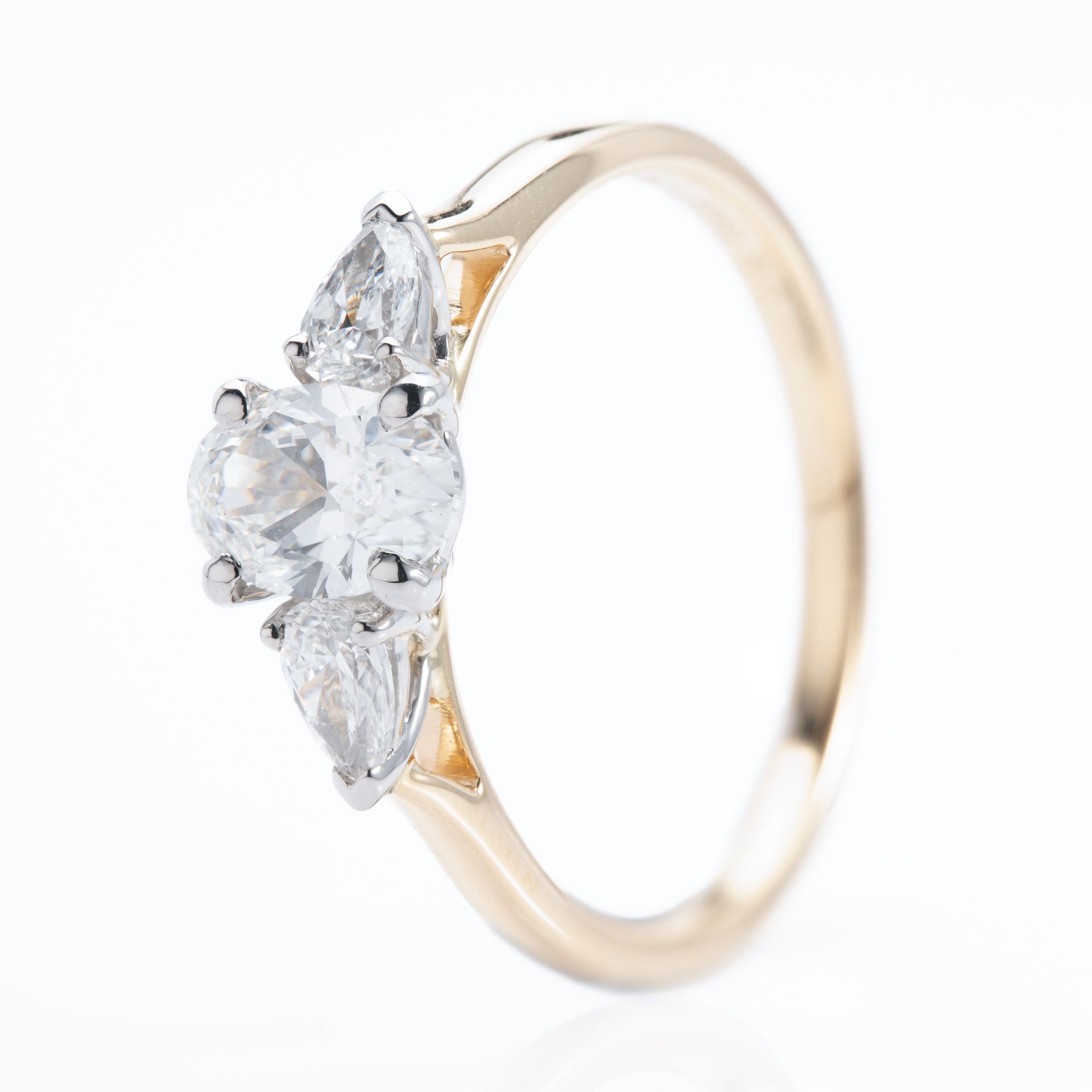 18ct Gold & Diamond Certified Trilogy Ring