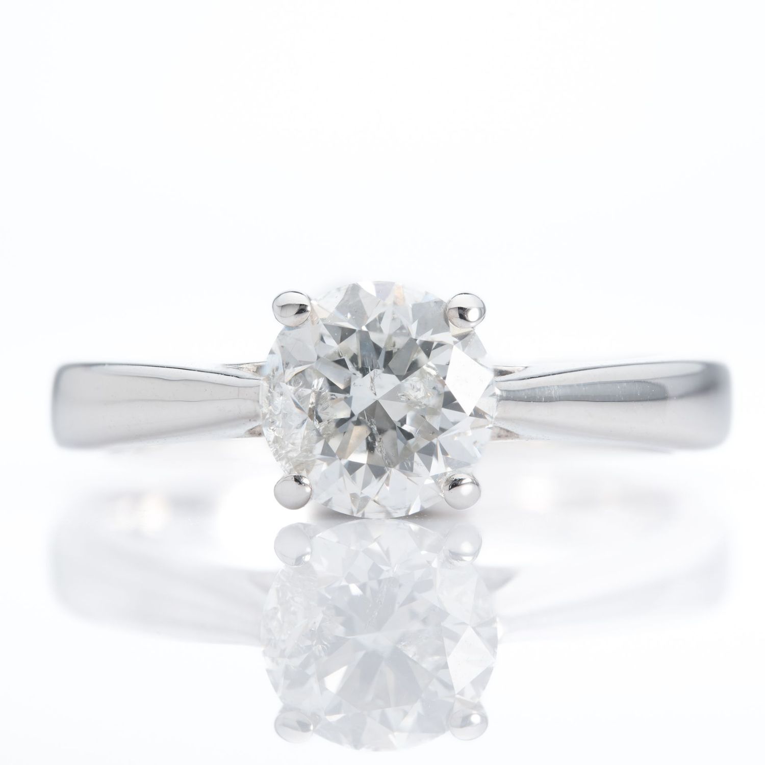 18ct White Gold 1.00ct Diamond Solitaire Ring