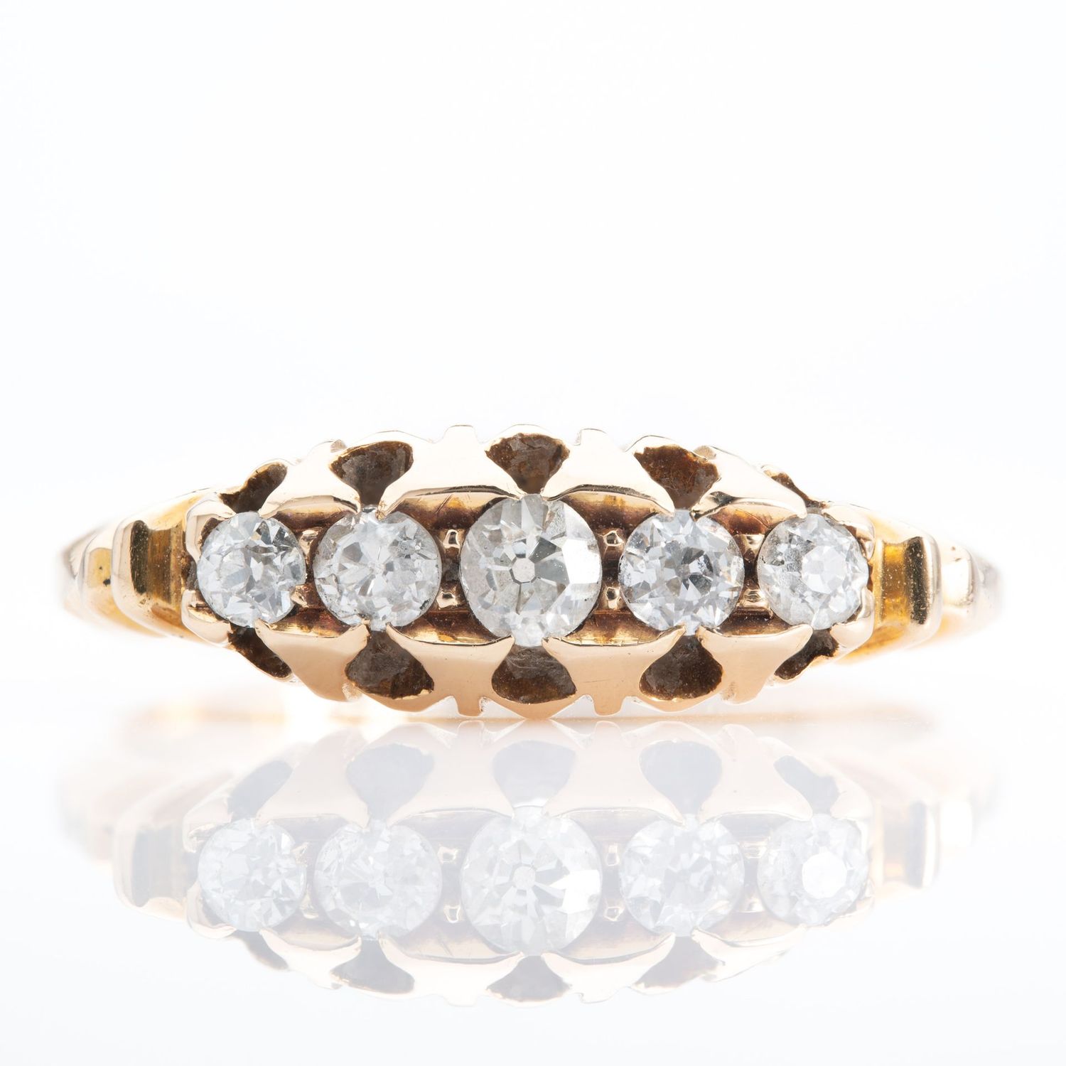 18ct Yellow Gold Diamond 5-Stone Ring