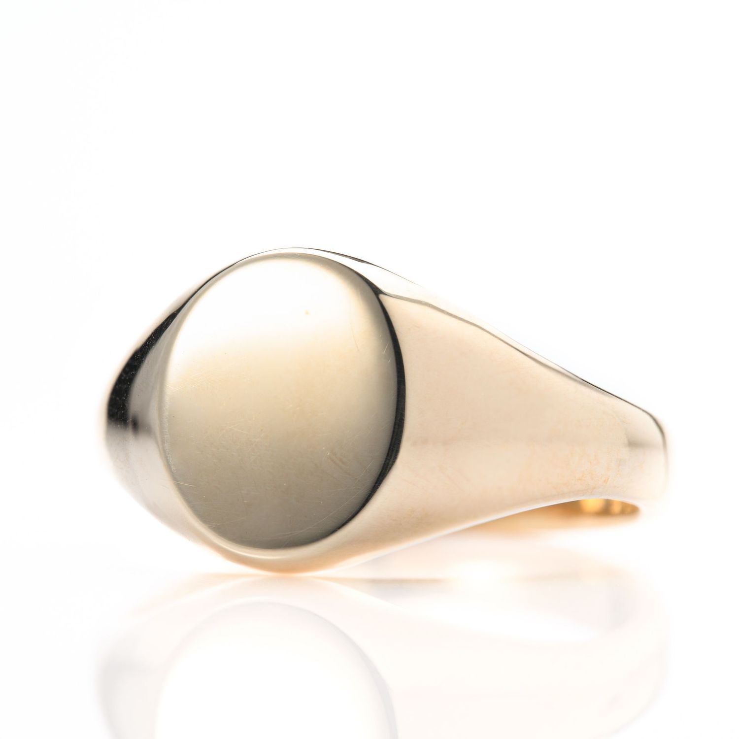 9ct Yellow Gold Signet Ring with 11x9mm Oval Head