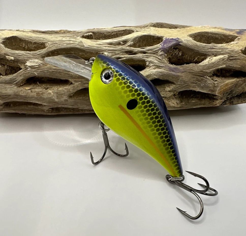 Frog Guru Squarebill Crankbait - Chartreuse/Black