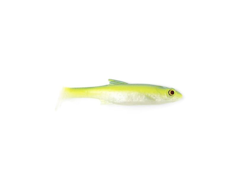 Bass Mafia Daingerous 6” Unrigged Swimbait 2pk - Chartreuse Blue