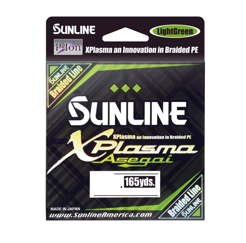 Sunline Xplasma Asegai Braid 18lb 165yds - LightGreen