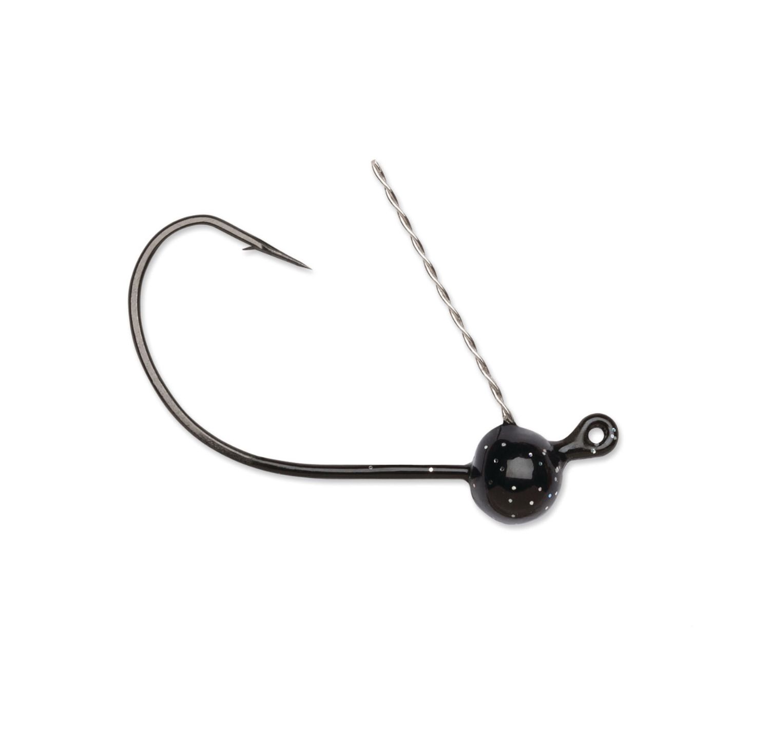 VMC Wacky Weedless Jig 4pk Black - 3/16oz