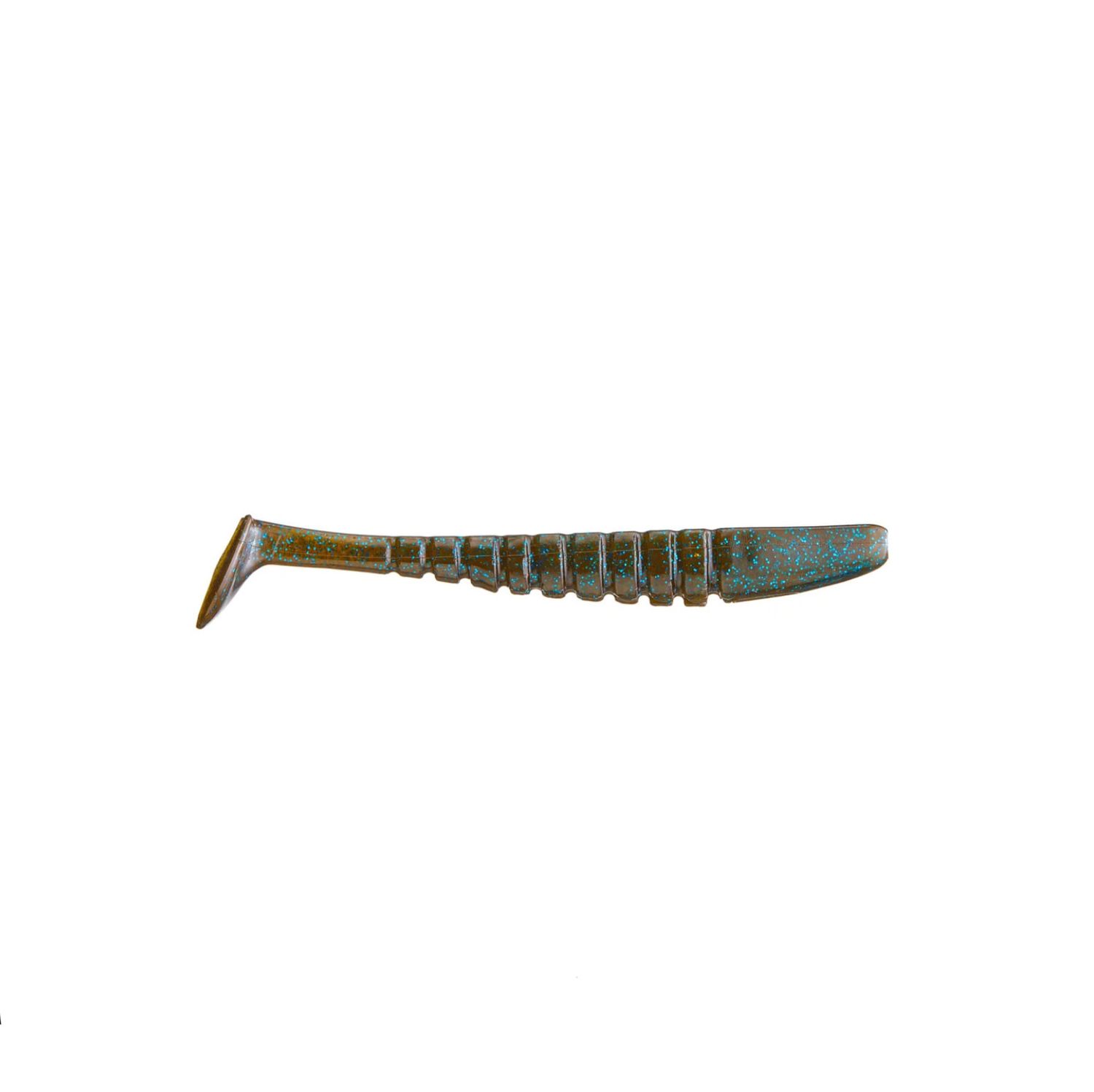 Xzone 5.5” Mega Swammer - Green Pumpkin Blue Flake