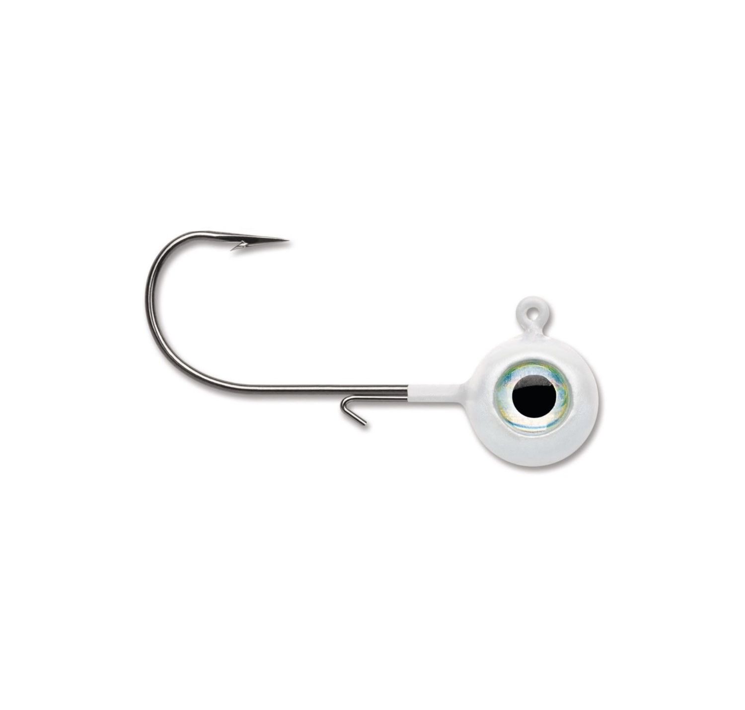 VMC Neon Moon Eye Jigs White - 3/8oz