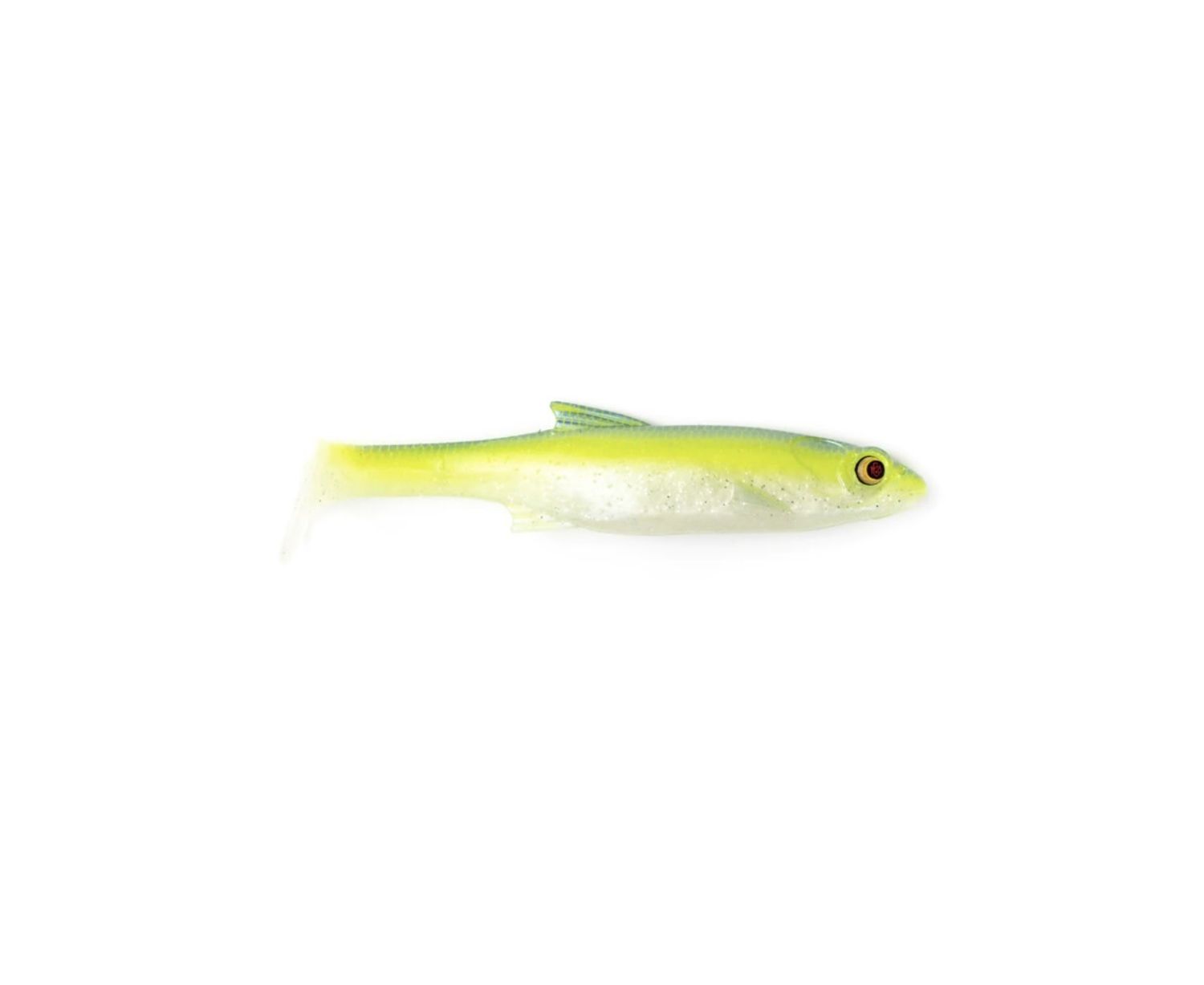 Bass Mafia Daingerous 7” Unrigged Swimbait 2pk - Chartreuse Blue