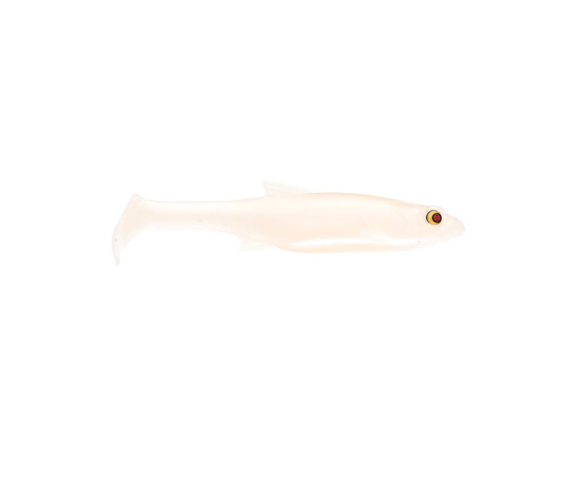 Bass Mafia Daingerous 6” Unrigged Swimbait 2pk  - Albino