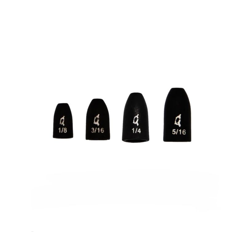 Xzone Tungsten Worm Weights Black - 5/16oz