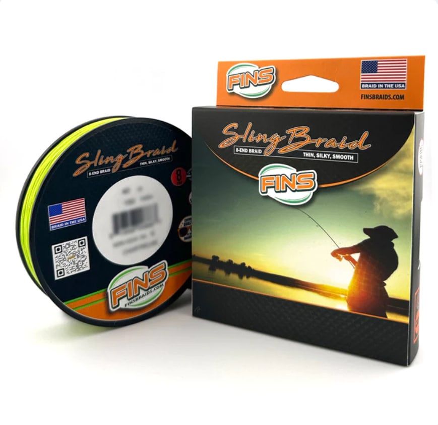 FINS Sling Braid 15lb 150yds - Chartreuse