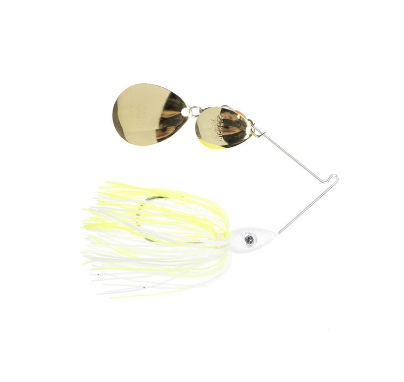 Nichols Pulsator Rado Series Spinnerbait DC 3/8oz - White &amp; Chartreuse
