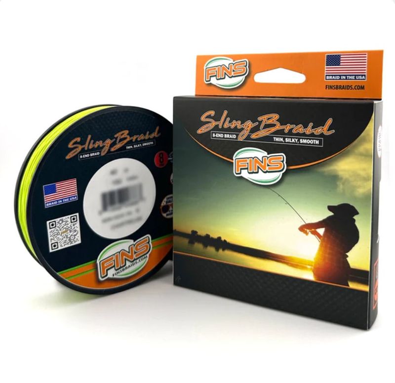 FINS Sling Braid 50lb 150yds - Chartreuse