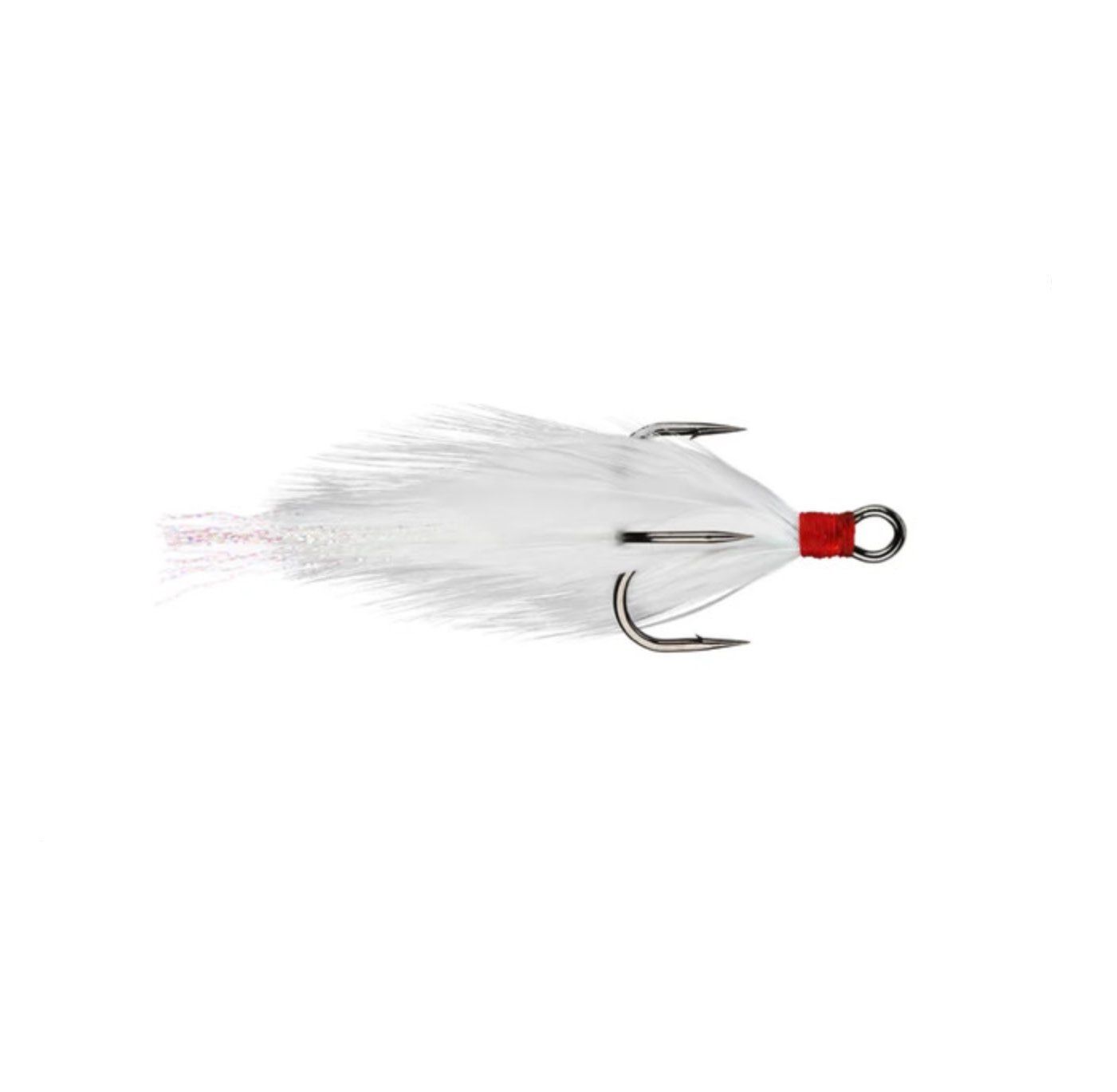 Gamakatsu Feathered Treble Hooks #6 - White/White