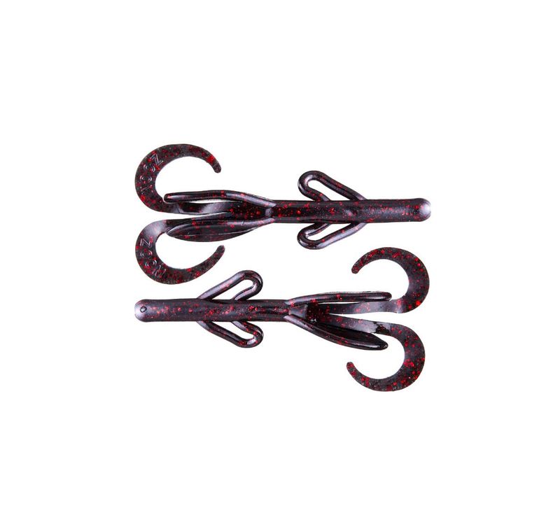 Zoom Tiny Brush Hog - Black Red Glitter