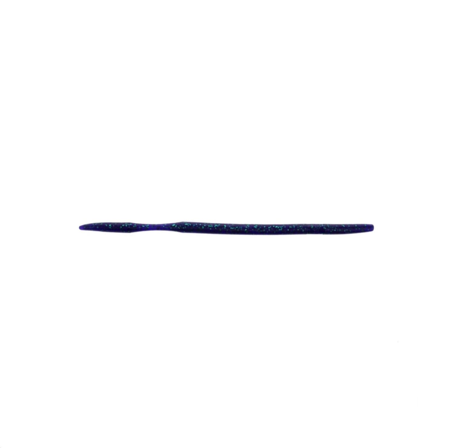 Yamamoto 10” Oki Worm - Purple w/ Emerald Flk