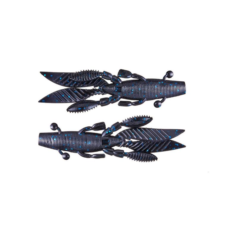 Yamamoto 4.5” Large Flappin Hog - Black Blue Flk