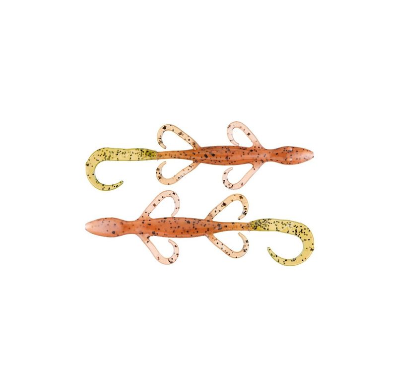 Zoom Lizard 6” - Pumpkin Chart Tail