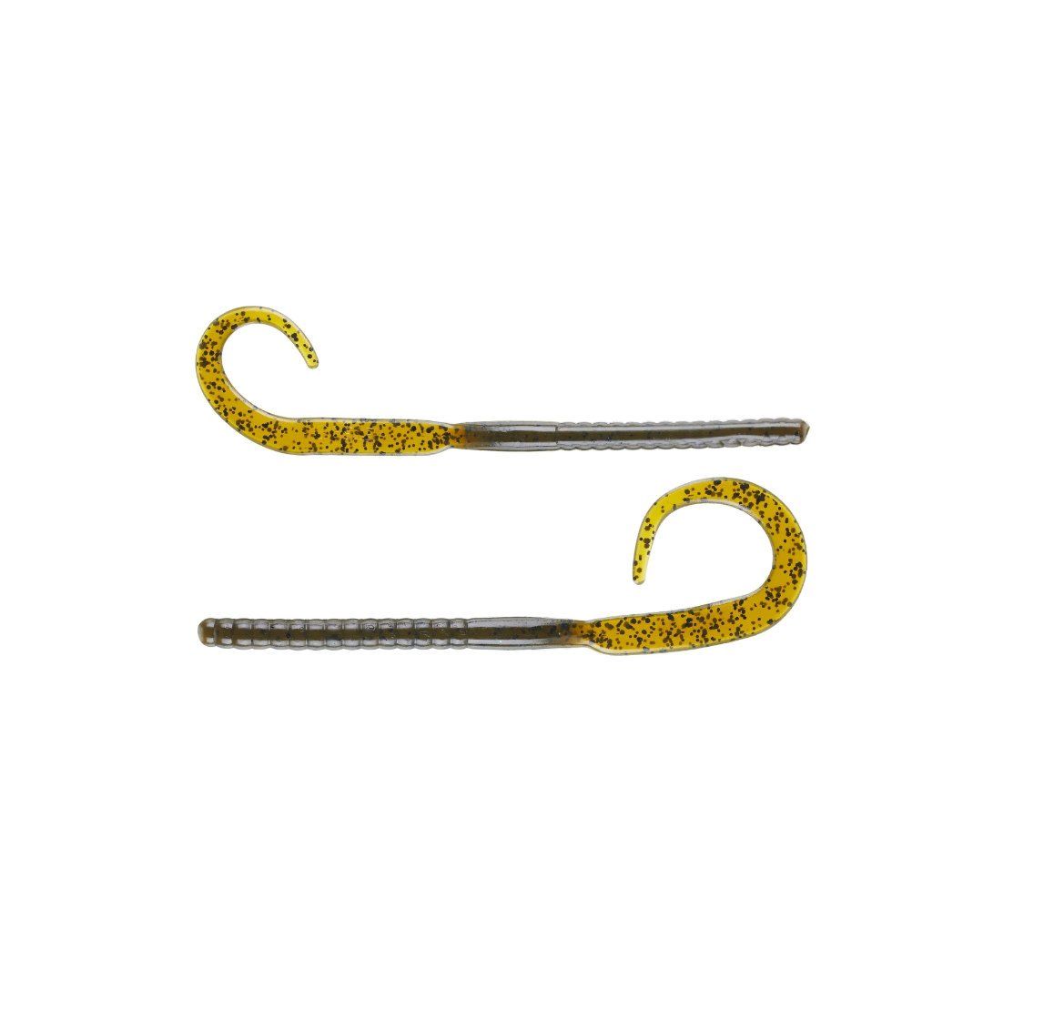NetBait BaitFuel C-Mac Curly Tail Worm 11” 9pk - Green Pumpkin
